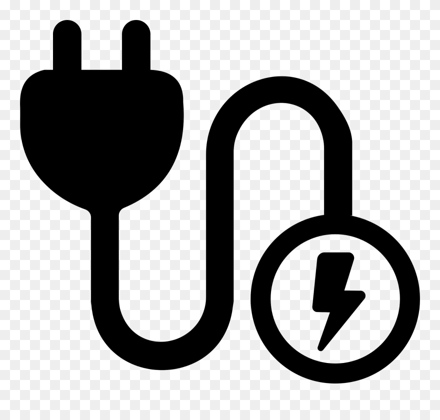 Download Current Electricity Clipart Black And White - Electricity Icon
