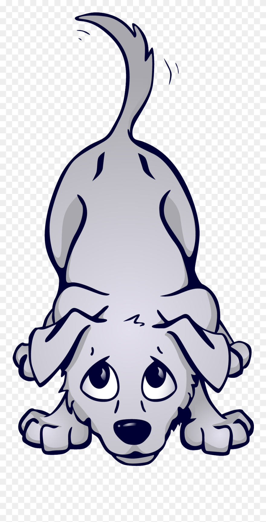 True Tails The Dog - Wag Cartoon Dog Tail Clipart