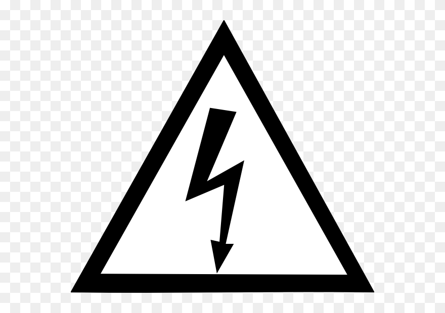 Hazard Symbol Black And White Clipart