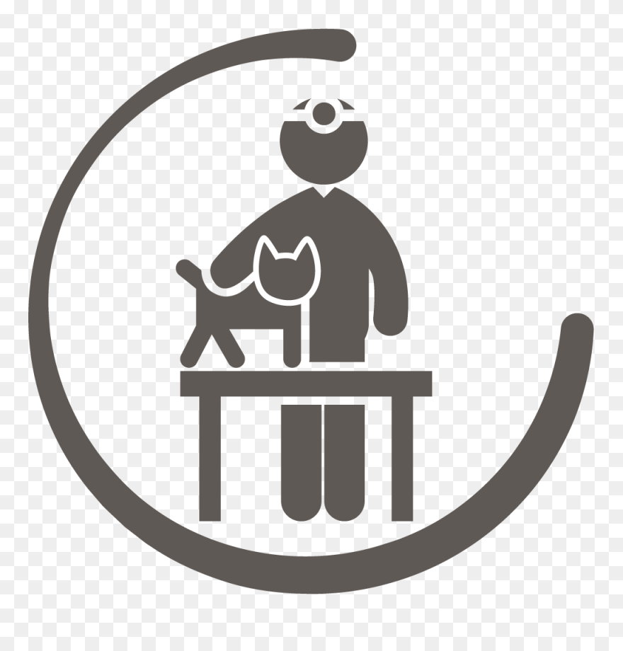 Cat Scared Of The Vet - Veterinaria Png Clipart