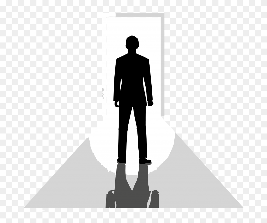 Personal Readings - Standing - Silhouette Clipart