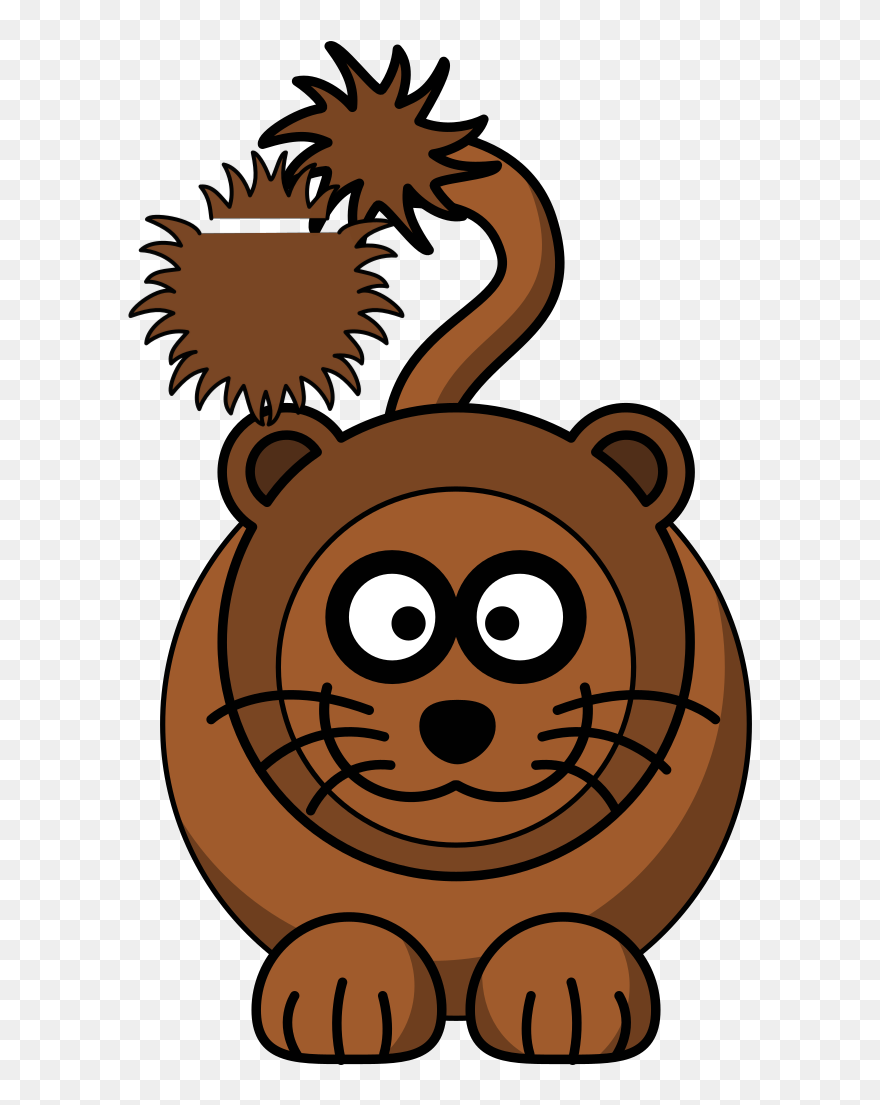 Cartoon Clipart Lion Animals - Png Download