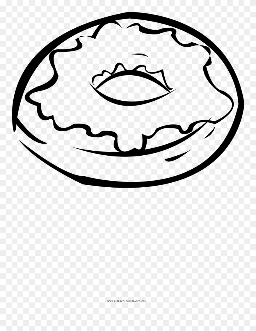 Old Fashioned Doughnut Page Clipart