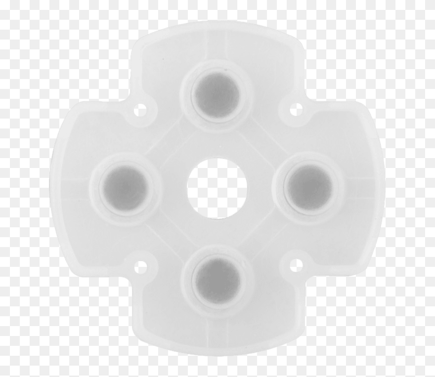 Ps4 Controller Dpad Rubber Conductive Pad Ps4 - Circle Clipart