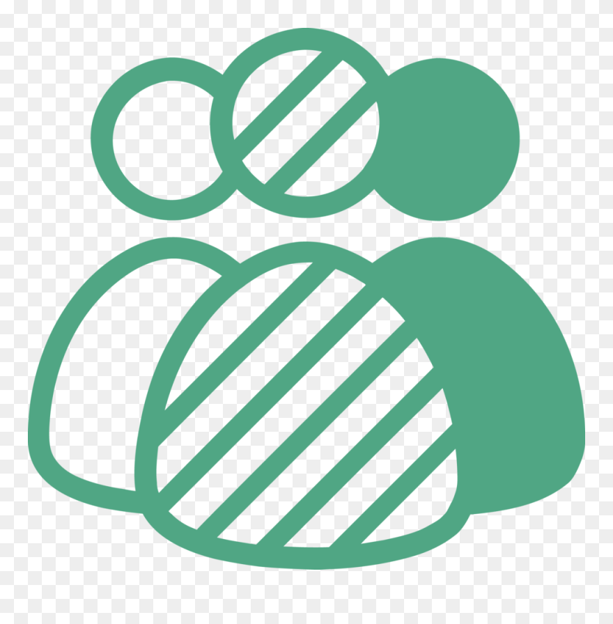 Three Overlapping Abstract People - Diversity Icon Png Clipart