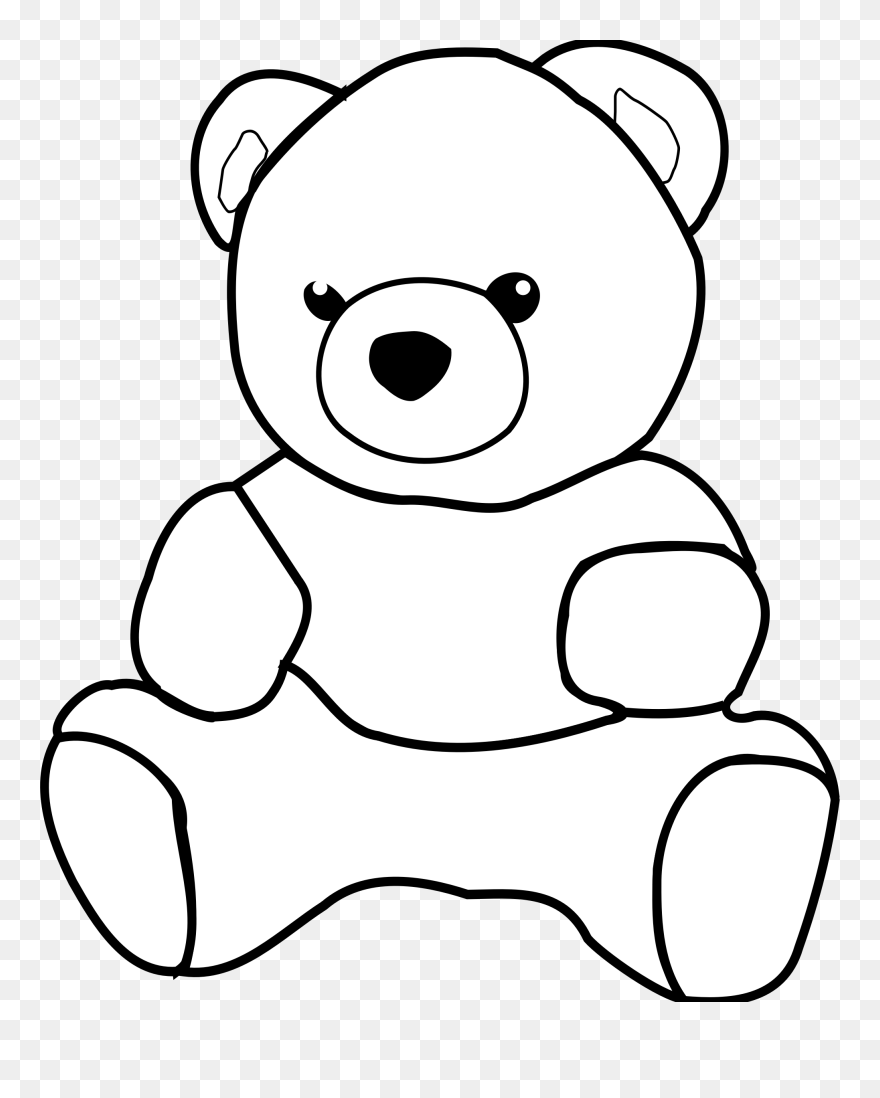 Teddy Bears - Teddy Bear Outline Clipart