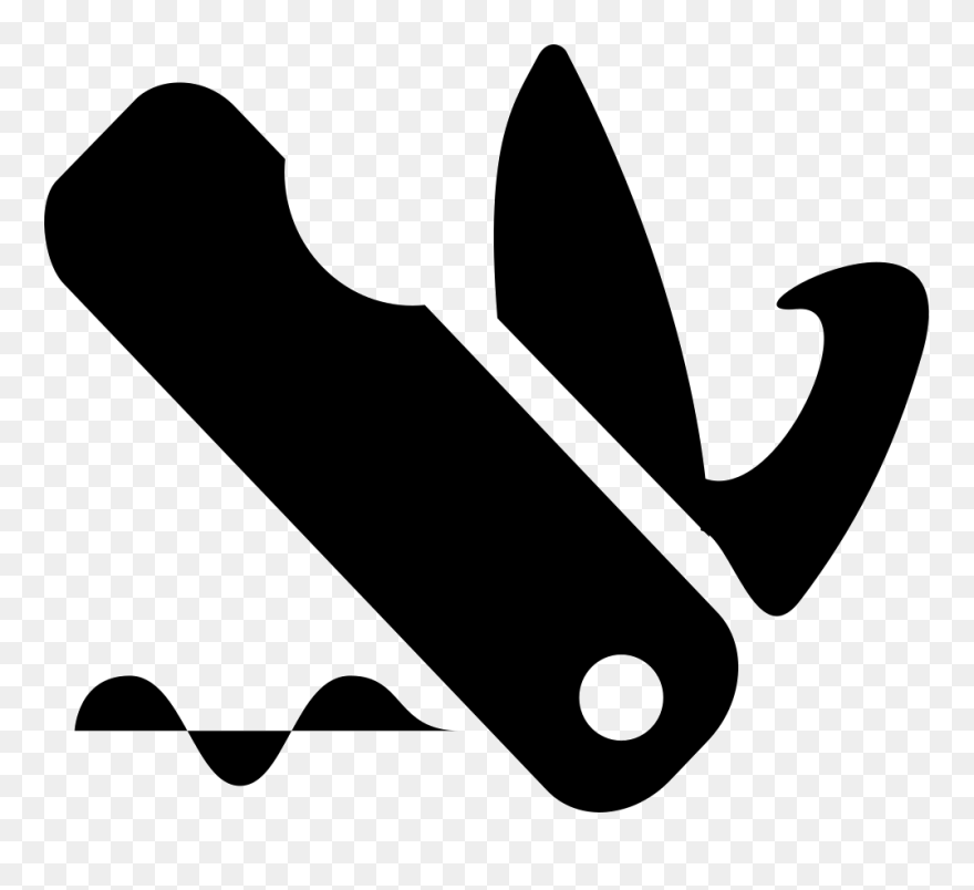 Si Glyph Multifunction Knife Svg Png Icon Free Download - Portable Network Graphics Clipart