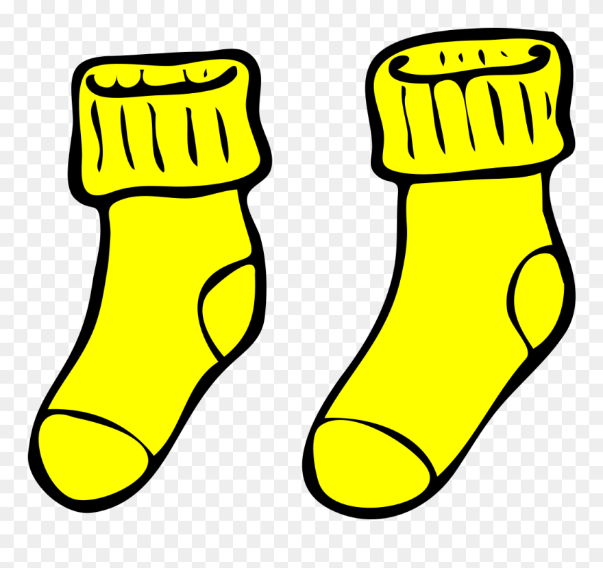Blue And Yellow Socks Svg Clip Arts - Yellow Socks Clipart - Png Download
