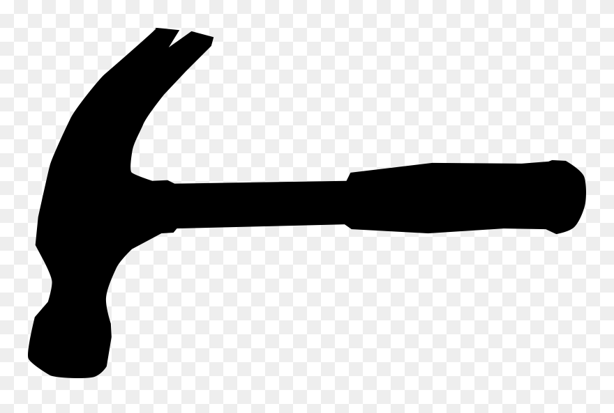 Hammer Clip Art - Hammer Silhouette - Png Download