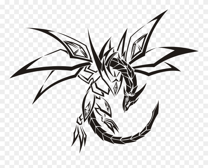 Dragon Vector Art - Dragon Coloring Clipart