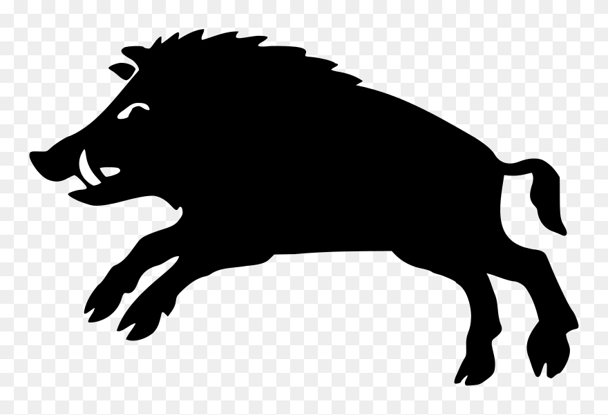 File - Heraldic Figure - Boar - Svg - Wikimedia Commons - Heraldic Boar Clipart