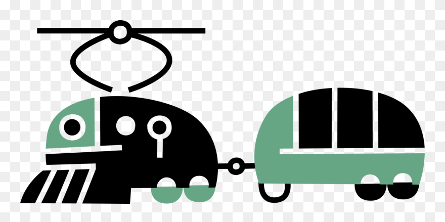 Streetcar Vector Cartoon Clipart