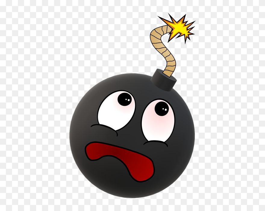 Smiley Bomb Bomb Explosion - Phone Explosion Emoji Clipart