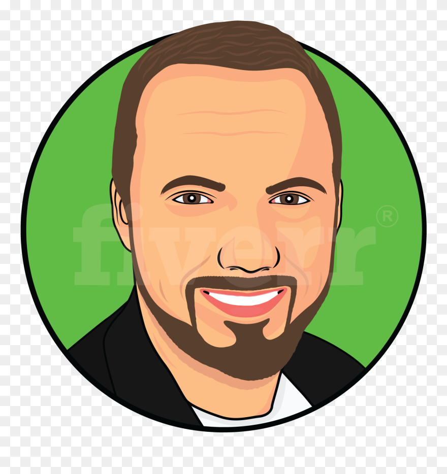 Portrait Vector Transparent Png Clipart Free Download - Cartoon