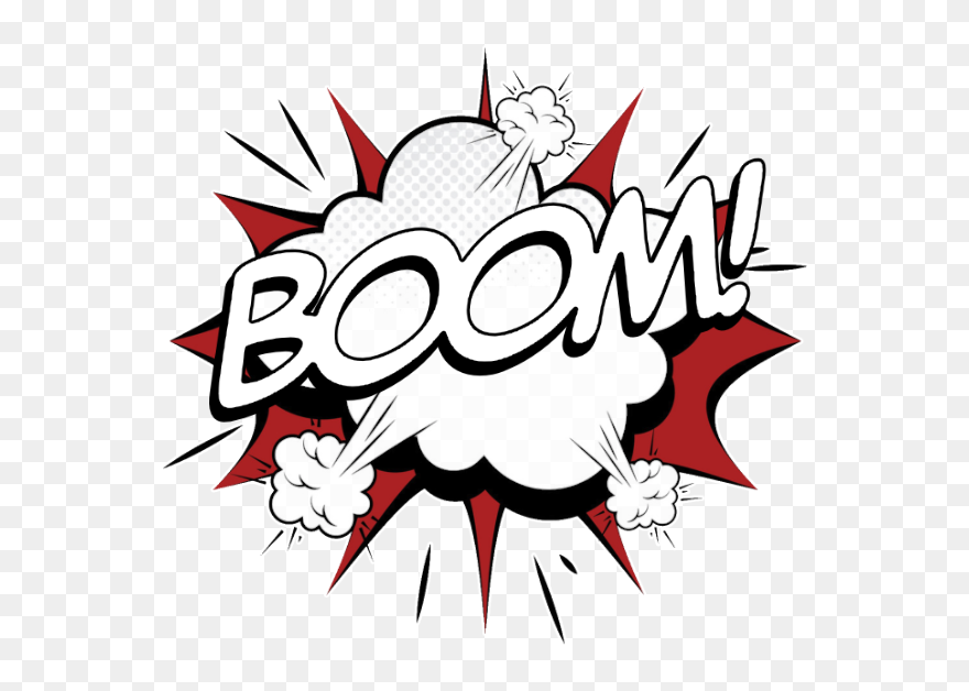 Explosion Boom Comic Illustration - Clipart Of An Explosion - Png Download