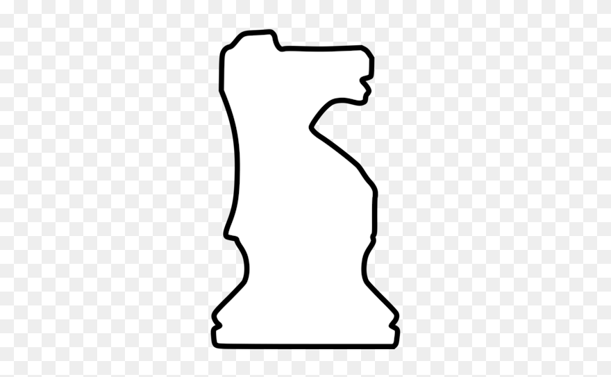 Black And White Chess Knight Clipart - Png Download