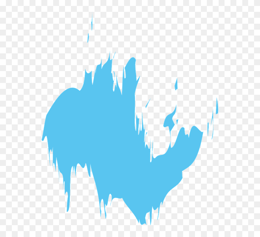 Blue Paint Splatter Png - Blue Transparent Paint Splash Png Clipart