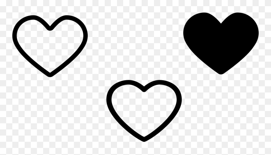 Png File Svg - Transparent Hollow Heart Clipart