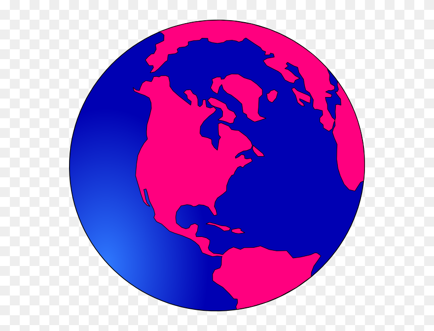 Dope Earth Clip Art At Clker - World Globe Black And White Png Transparent Png