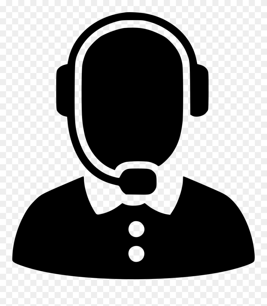 Headphones - Transparent Help Desk Icon Clipart