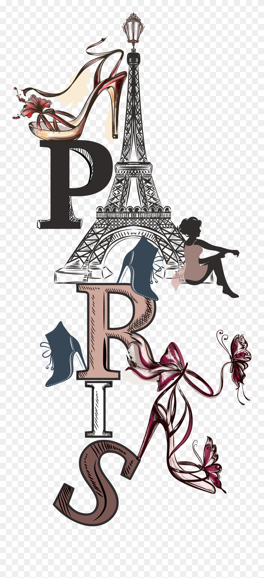 Download Eiffel At Getdrawings Com Free For Personal - Paris Clip Art - Png Download