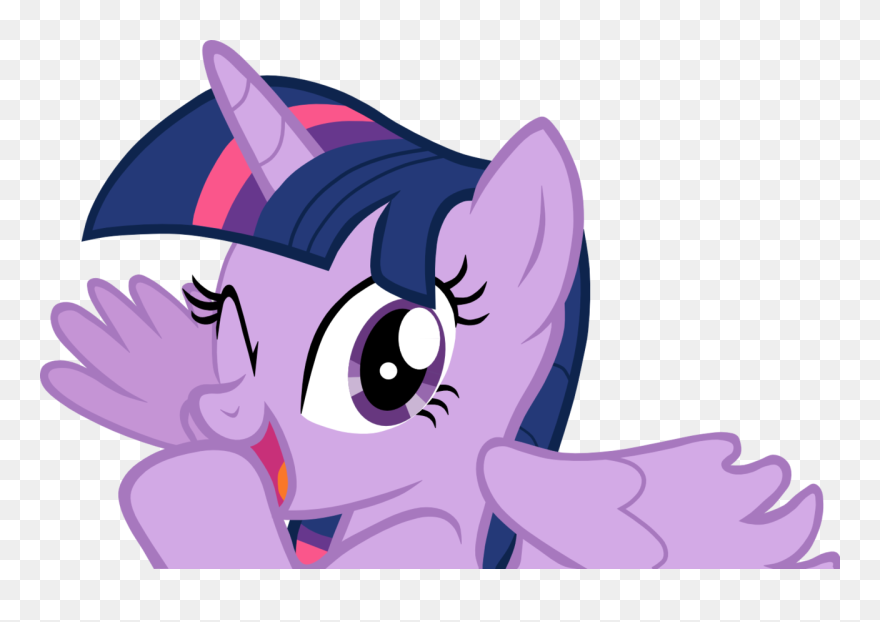 Vector Sparkles Wink - My Little Pony Twilight Vector Clipart