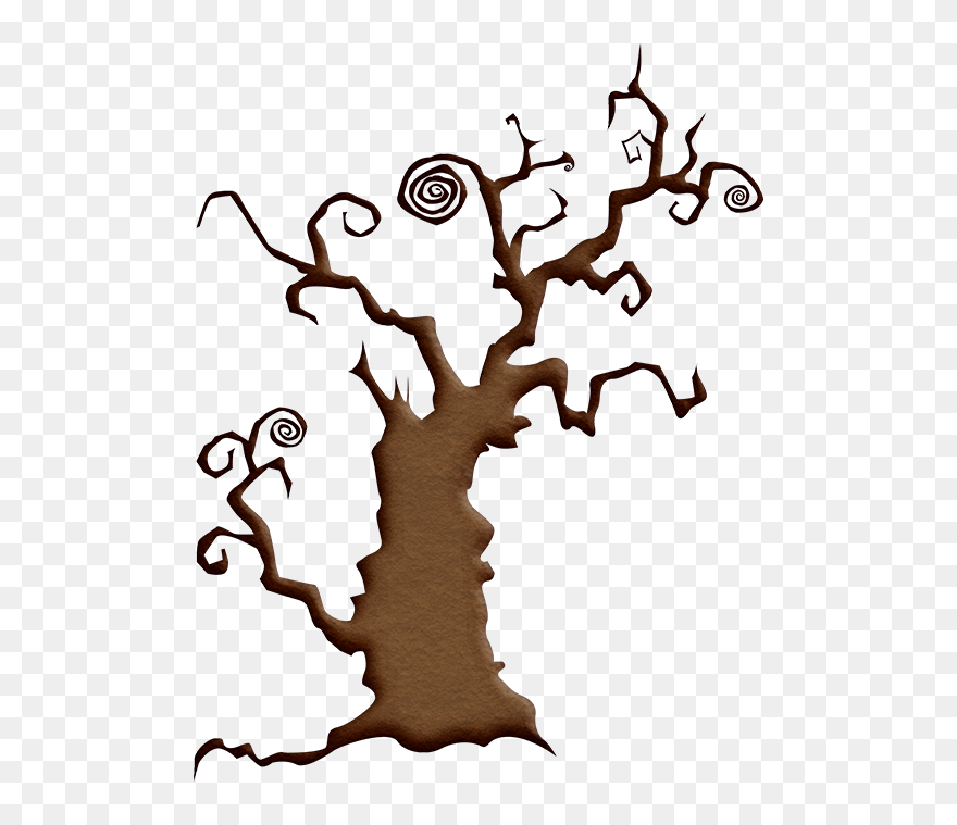 Halloween Ii, Halloween Trees, Halloween Silhouettes, - Horror Trees Cartoon Images Png Clipart