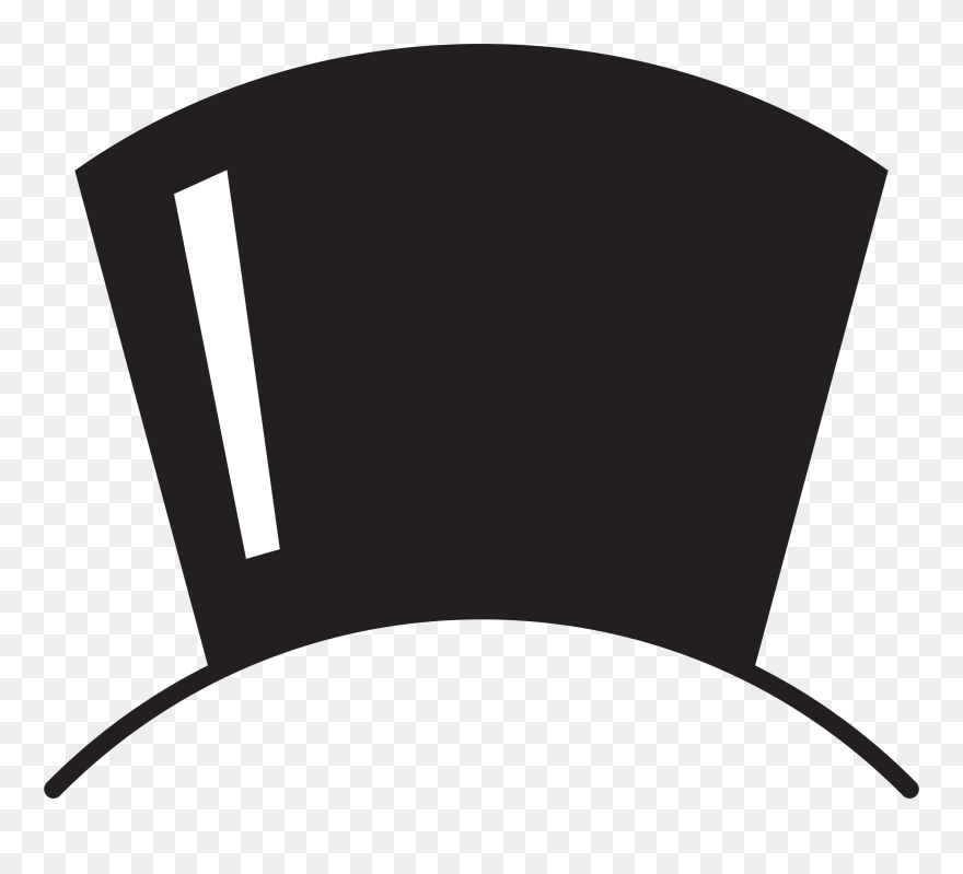 Top Hat Monogram Topper Clipart