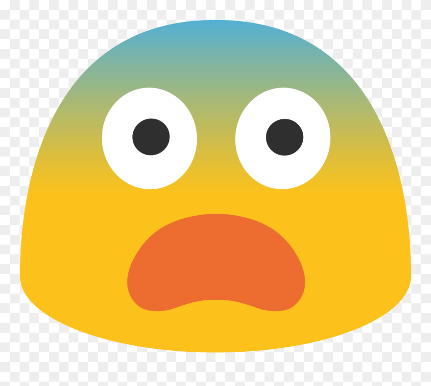 File - Emoji U1f628 - Svg - Emoji 😨 - Android Scared Emoji Clipart