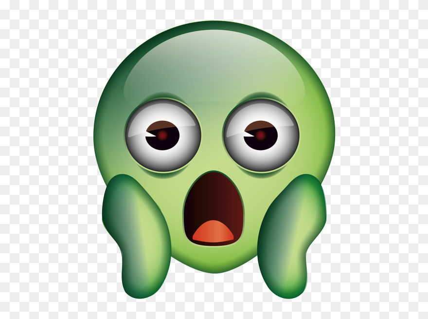 Scared Green Emoji Clipart