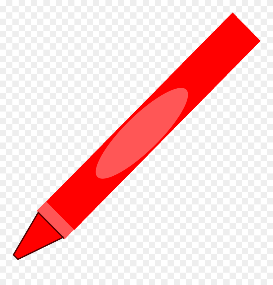 Crayon Red Clipart - Png Download