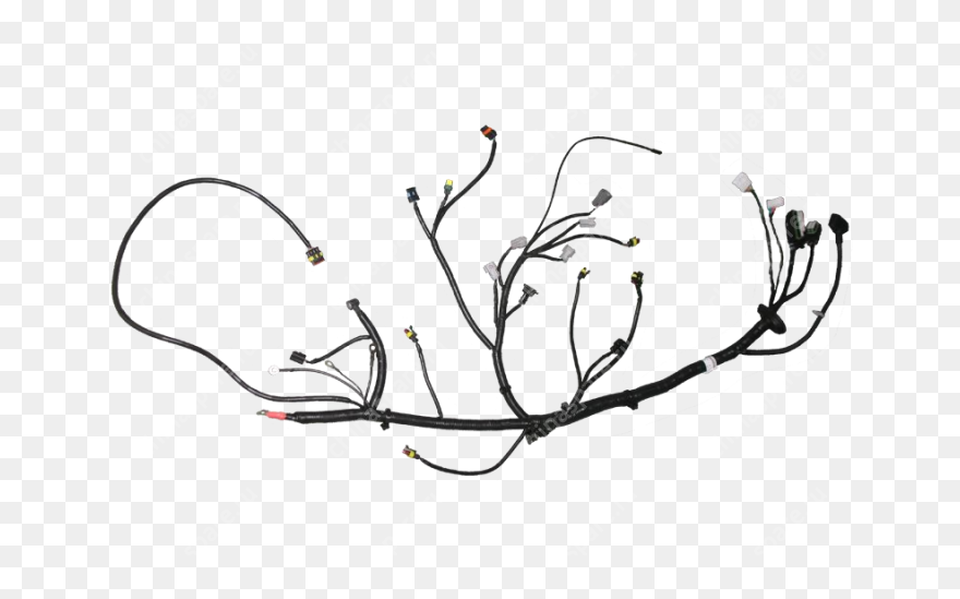 Engine Assy Chery Qq - Line Art Clipart