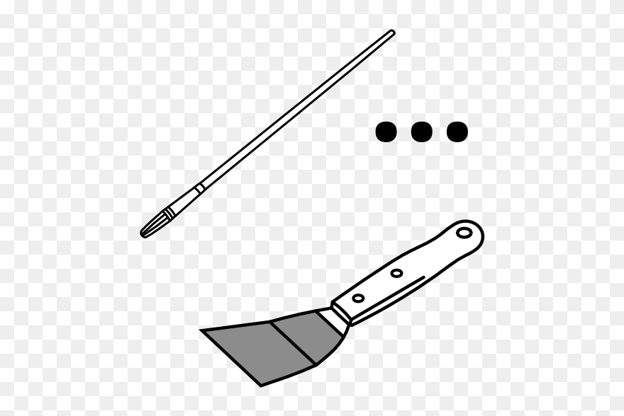 Fitch Brushes & Others - Line Art Clipart