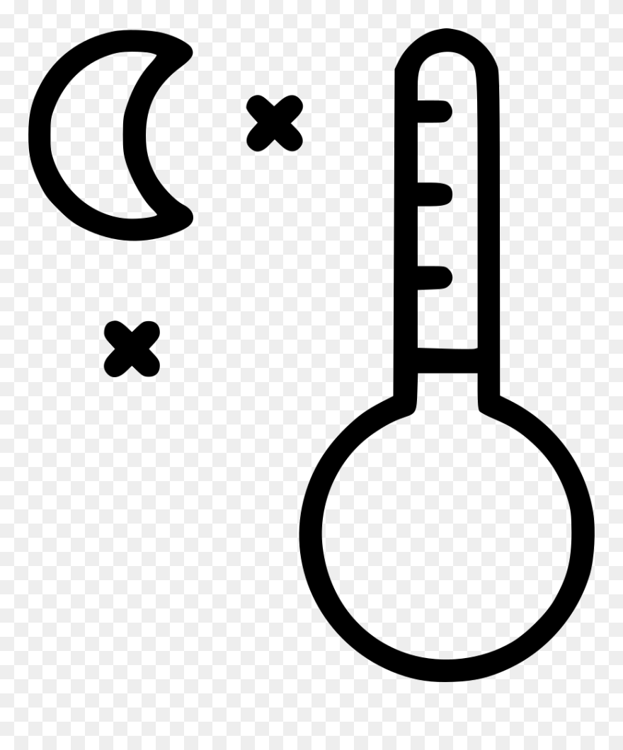 Cold Night Moon Svg - Day And Night Png Clipart