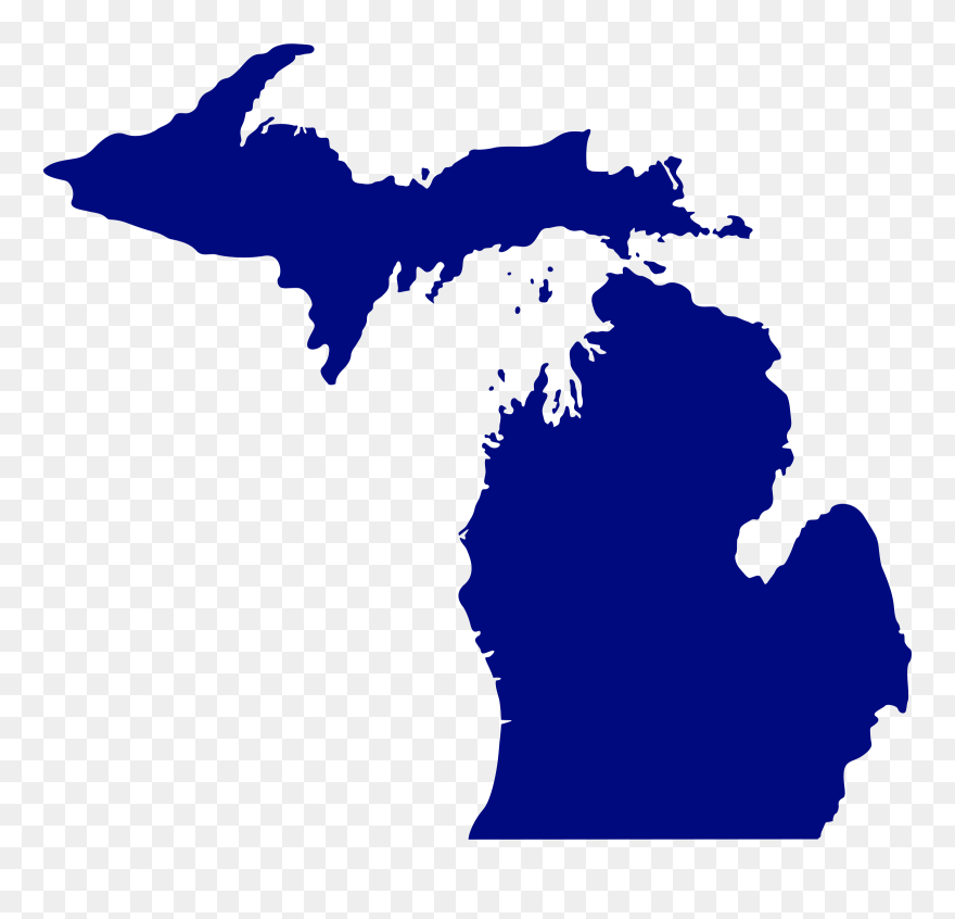 State Of Michigan Clipart, Vector Clip Art Online, - State Of Michigan Transparent - Png Download
