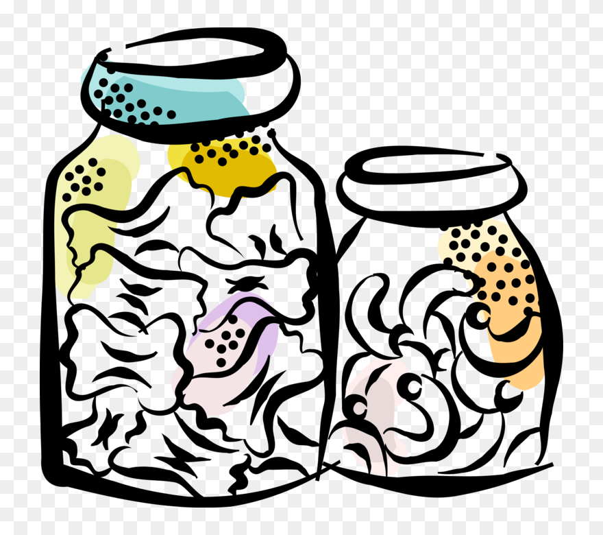 Vector Illustration Of Flour And Egg Unleavened Dough Clipart