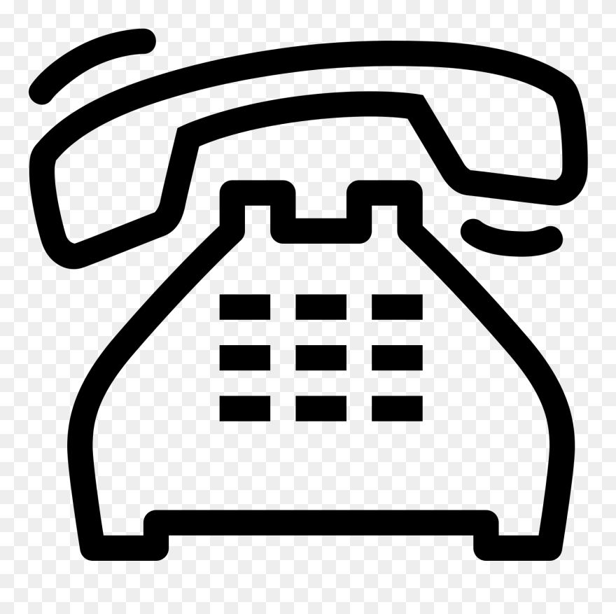 Ringing Phone Icon - Vector Telephone Icon Png Clipart