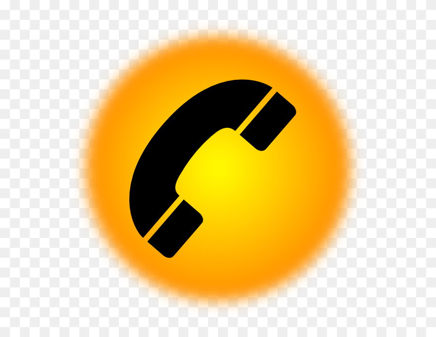 Phone Clipart Orange - Telephone Icon 3d Png Transparent Png