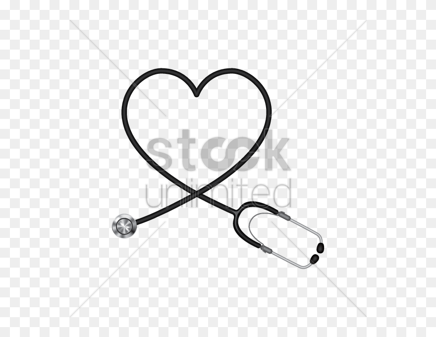 Collection Of Free Stethoscope Drawing Ecg Download - Heart Shaped Stethoscope Vector Clipart