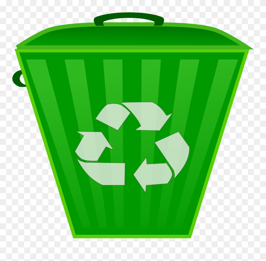 Recycling Trash Can Clip Art - Png Download