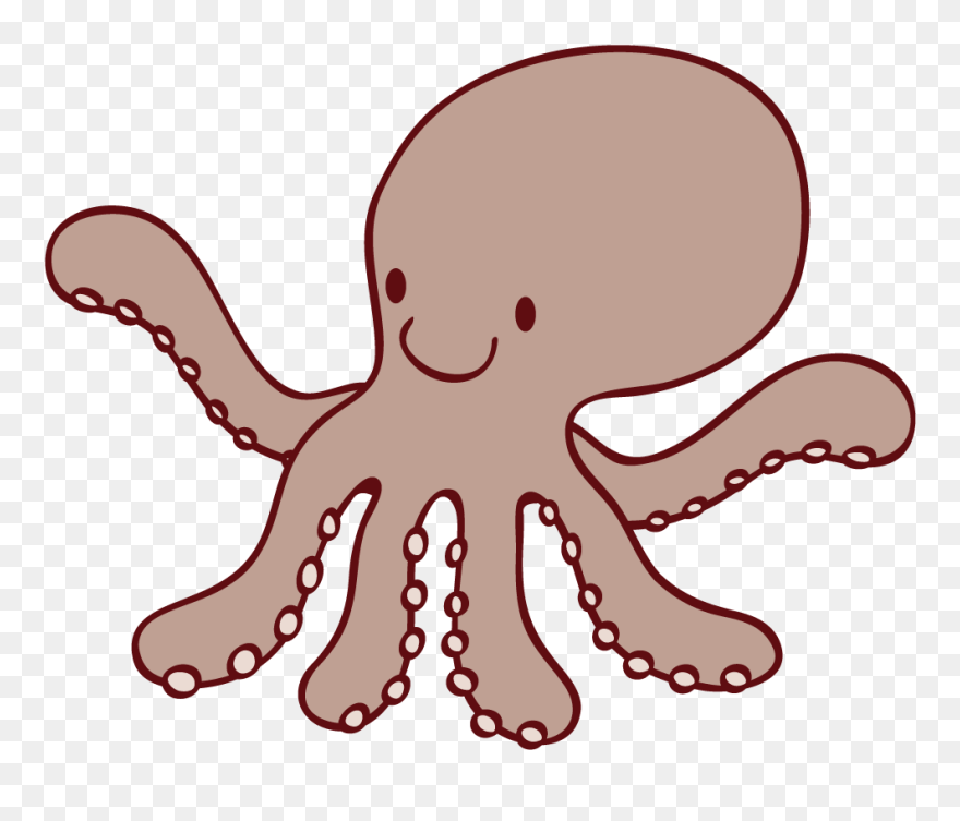 Animation Vector Octopus - Octopus Clipart Png Transparent Png