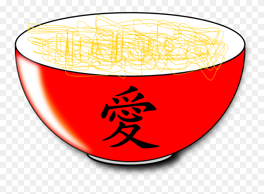 Noodles With Reflet Clip Arts - Chinese Symbol For Love - Png Download