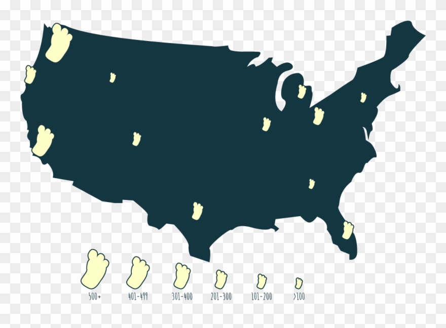 Native Lore Has It That A Mysterious Race Of Giants, - Red Vs Blue States Map 2018 Clipart
