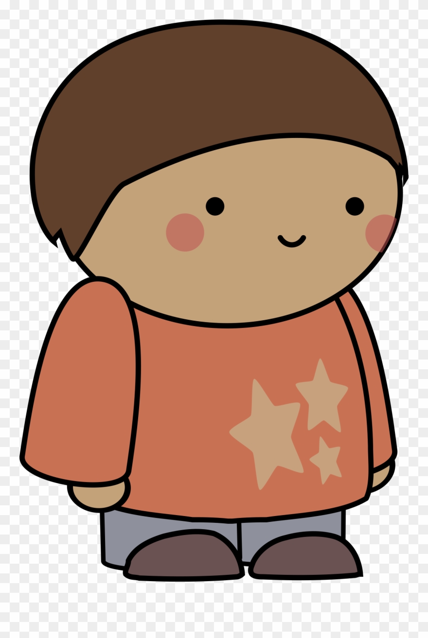 Big Image - Character Blushing Males Clipart