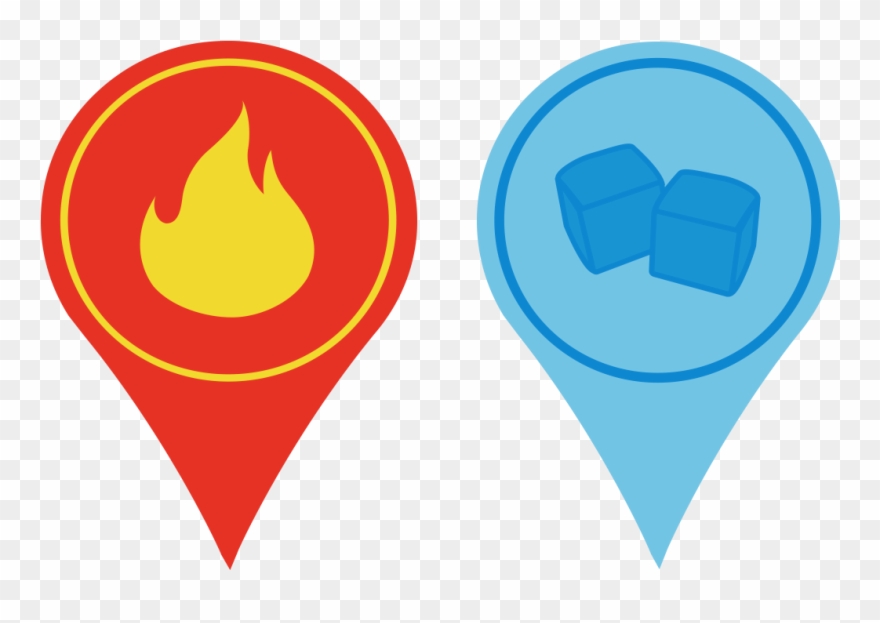 You'll Be Frozen And Unable To Play The Game For One - Fire And Ice Icon Clipart