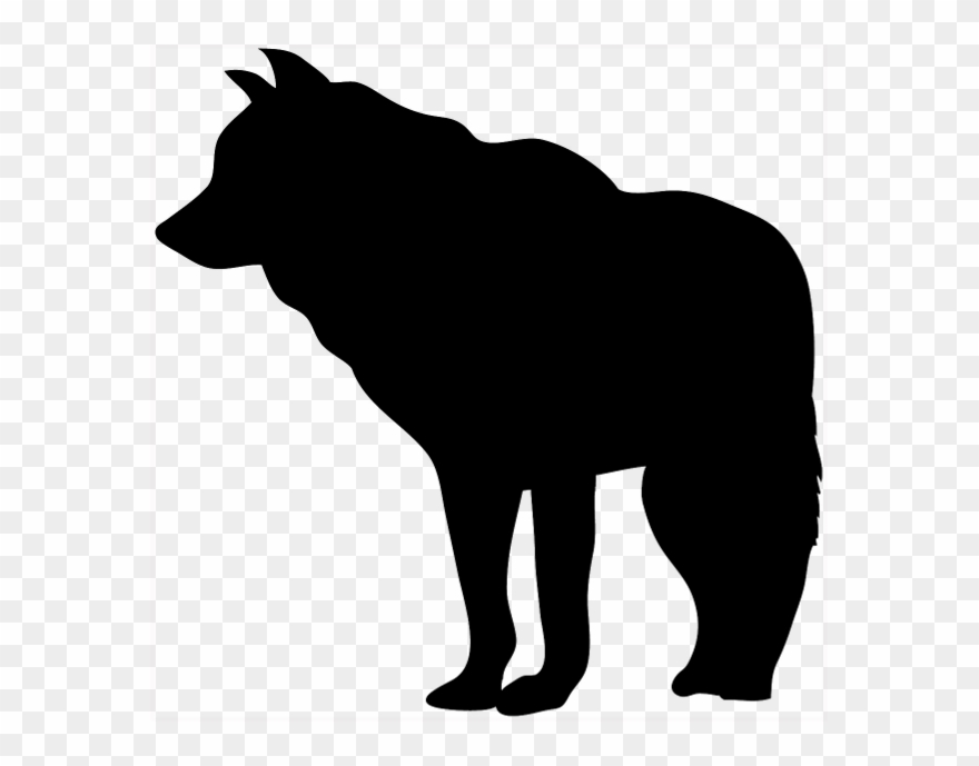 In Loving Memory Of Nighteyes - Woodland Animal Silhouette Animals Clipart