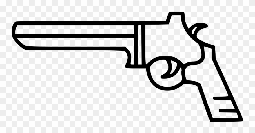 Graphic Handgun Pistol Shot Suicide Target Svg Png - Gun Shooting Bullet Drawing Clipart