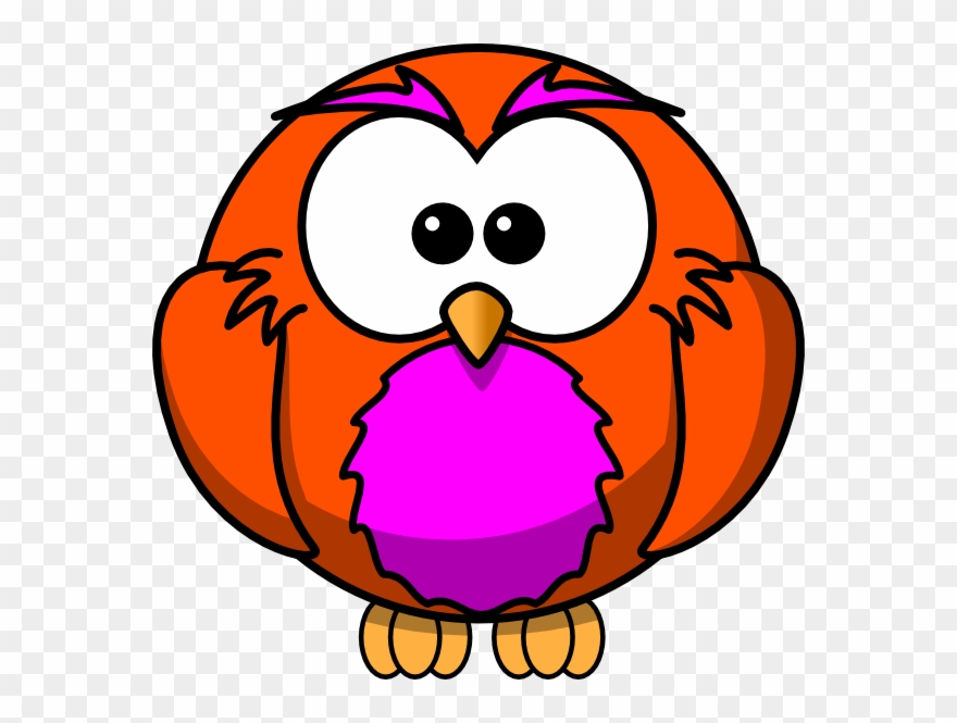 Owl Clipart Round - Nocturnal Animals Clip Art - Png Download