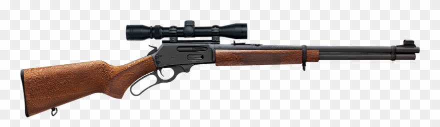 Gun Shot Clipart Lever Action Rifle - Rifle 30 30 Marlin - Png Download
