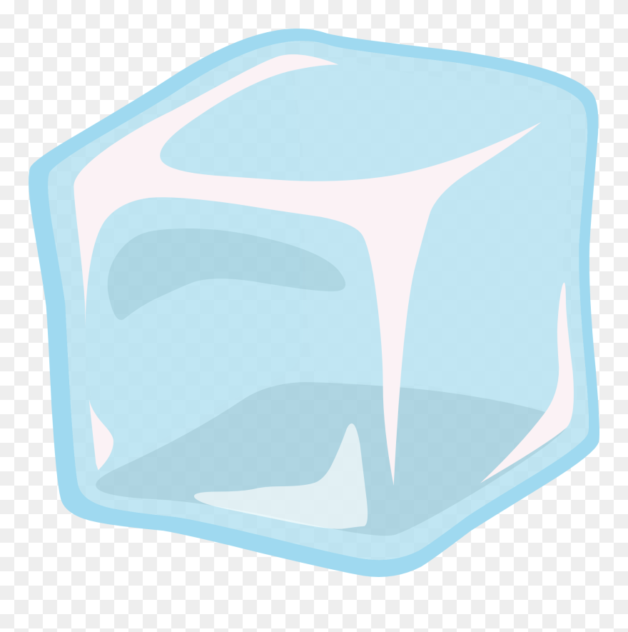 Transparent Background - Cartoon Ice Cube Png Clipart